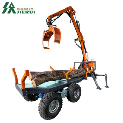 Timber Trailer With Crane 
